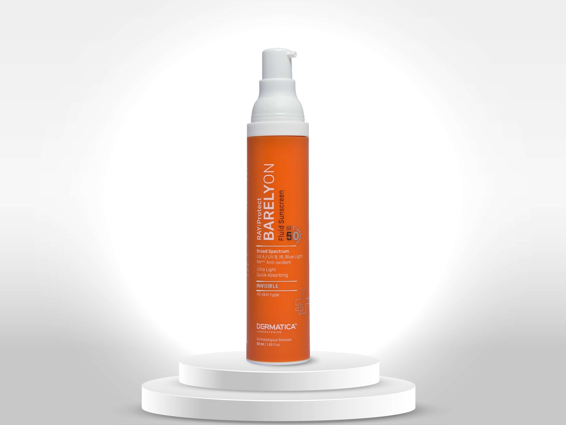 DERMATICA RAY: Protect Barelyon Fluid Sunscreen SPF 50 - Nibasu