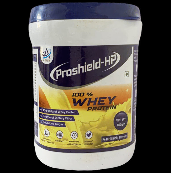 Proshield-HP 100% Whey Protein Powder Kesar Elaichi - Nibasu