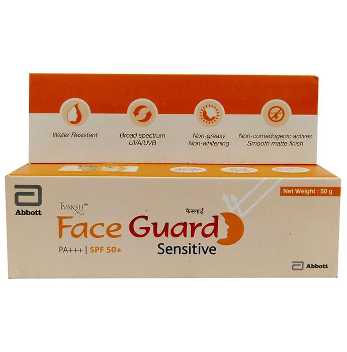 Tvaksh Face Guard Sensitive Sunscreen SPF 50+ - Nibasu