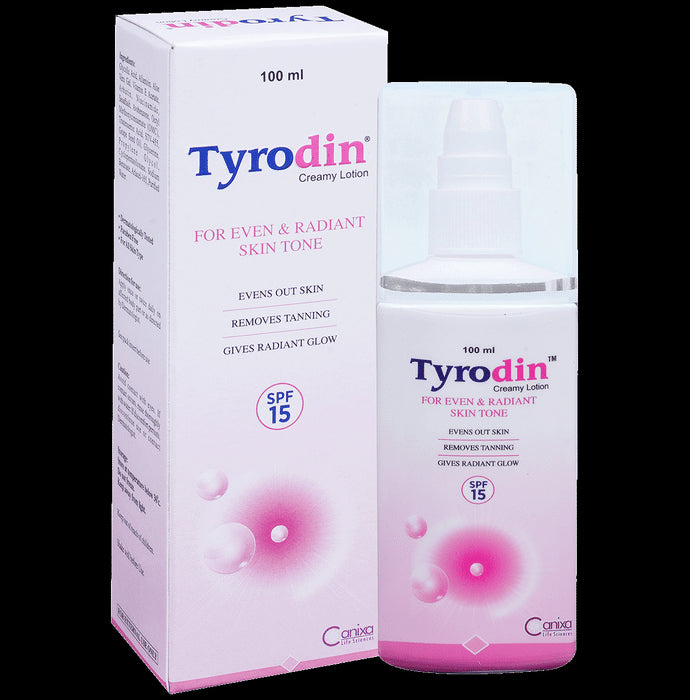 Tyrodin Creamy Lotion | For Even & Radiant Skin Tone | SPF 15 - Nibasu