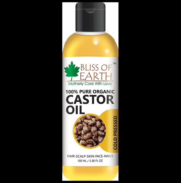 Bliss of Earth 100% Pure Organic Castor Oil - Nibasu