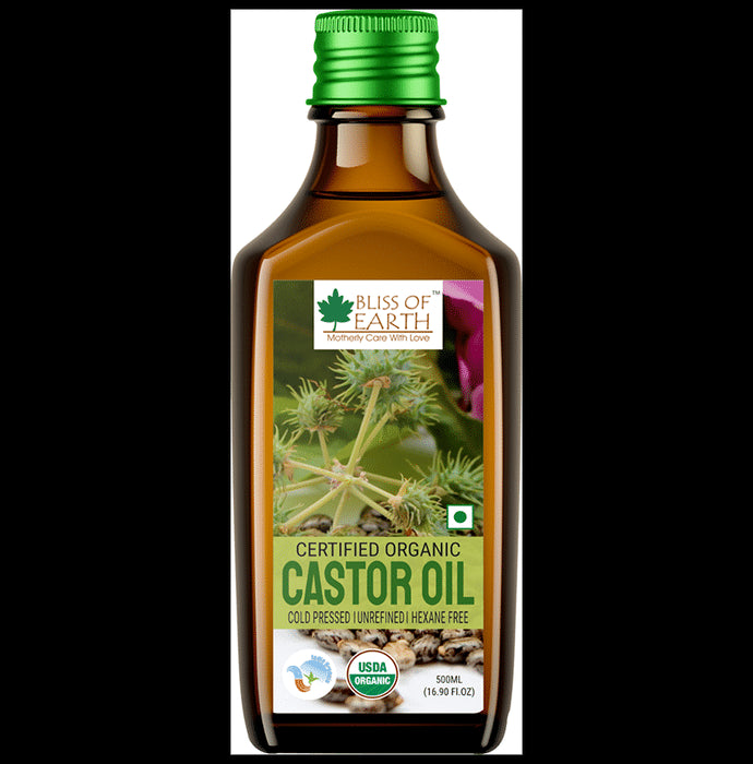 Bliss of Earth Certified Organic Castor Oil - Nibasu