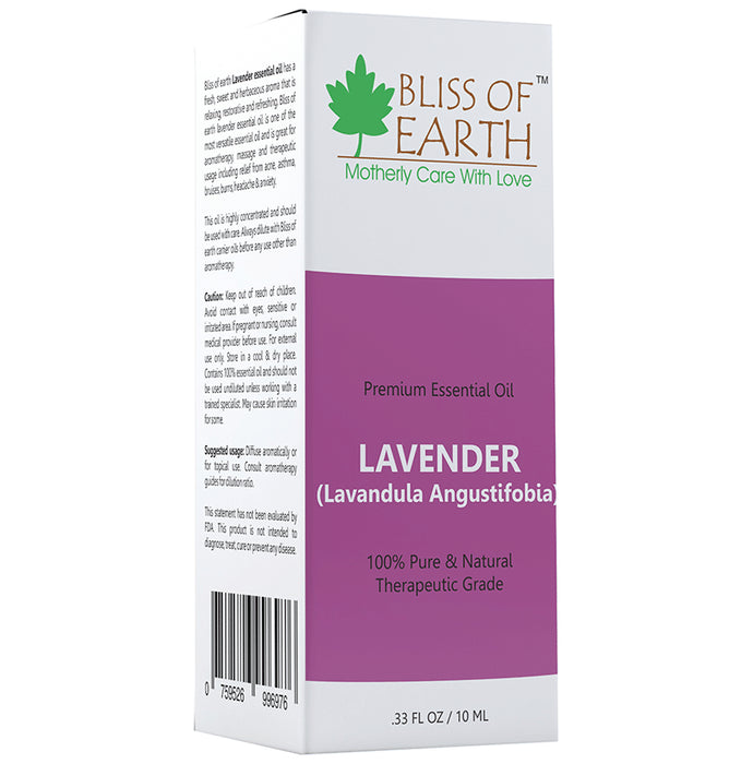 Bliss of Earth Lavender Premium Essential Oil - Nibasu
