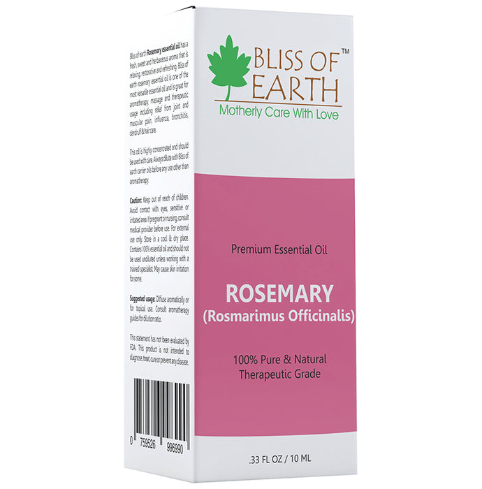Bliss of Earth Rosemary Premium Essential Oil - Nibasu