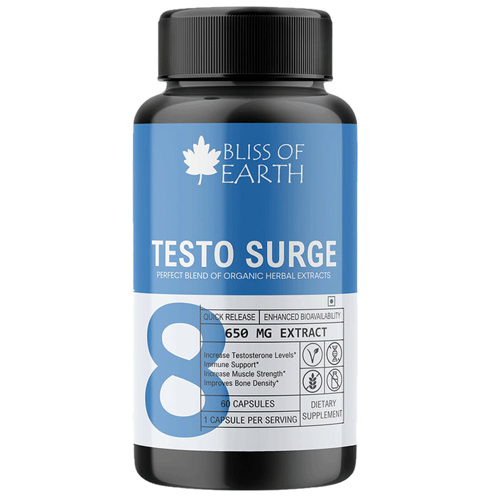 Bliss of Earth Testo Surge 650mg Capsule - Nibasu