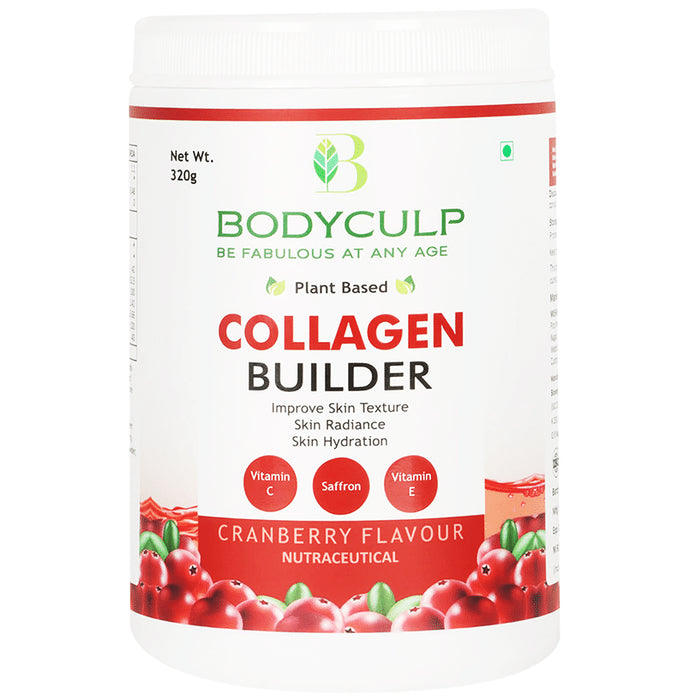 Bodyculp Collagen Builder Powder 45 Days Pack Plant Based Powder Cranberry - Nibasu