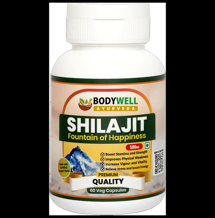 BodyWell Shilajit Veg. Capsule - Nibasu