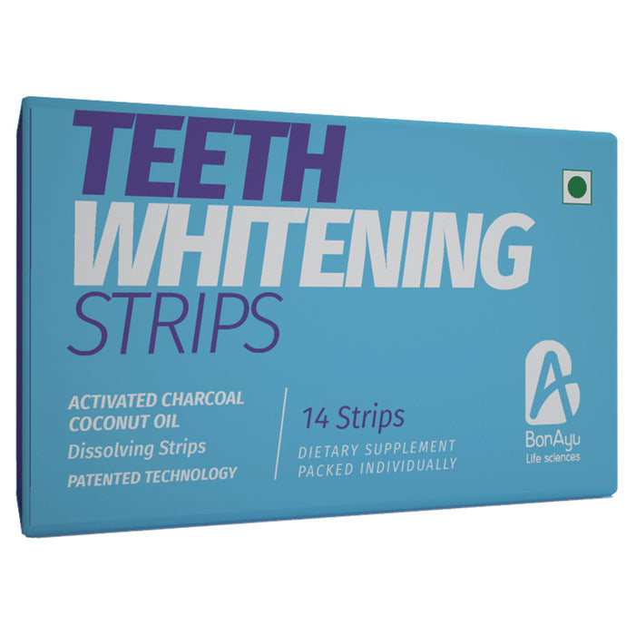 BonAyu Teeth Whitening | With Activated Charcoal & Coconut Oil | Strip - Nibasu