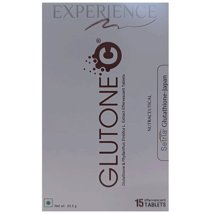 Glutone C with L-Glutathione & Vitamin C for Healthy Skin & Immunity | Effervescent Tablet - Nibasu