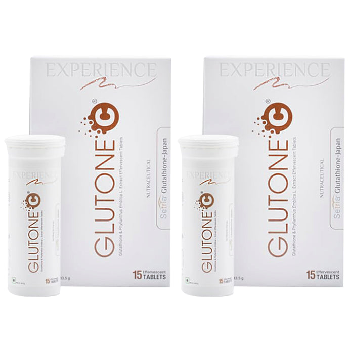 Glutone Glutone C (15 Effervescent Tablet Each) - Nibasu