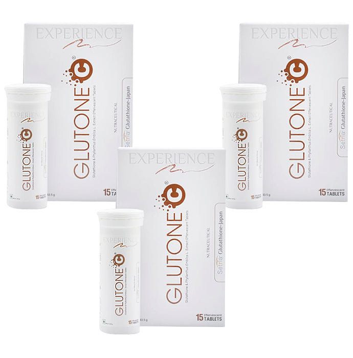 Glutone Glutone C (15 Effervescent Tablet Each) - Nibasu