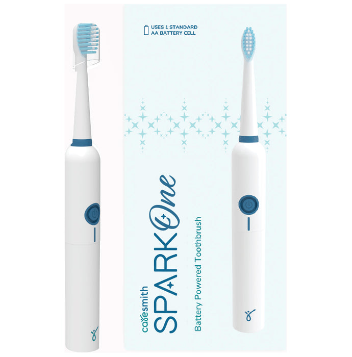 Caresmith Spark One Battery Powered Toothbrush White - Nibasu