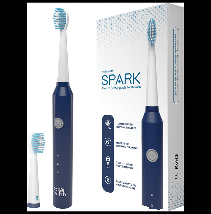 Caresmith Spark Rechargeable Electric Toothbrush Blue - Nibasu