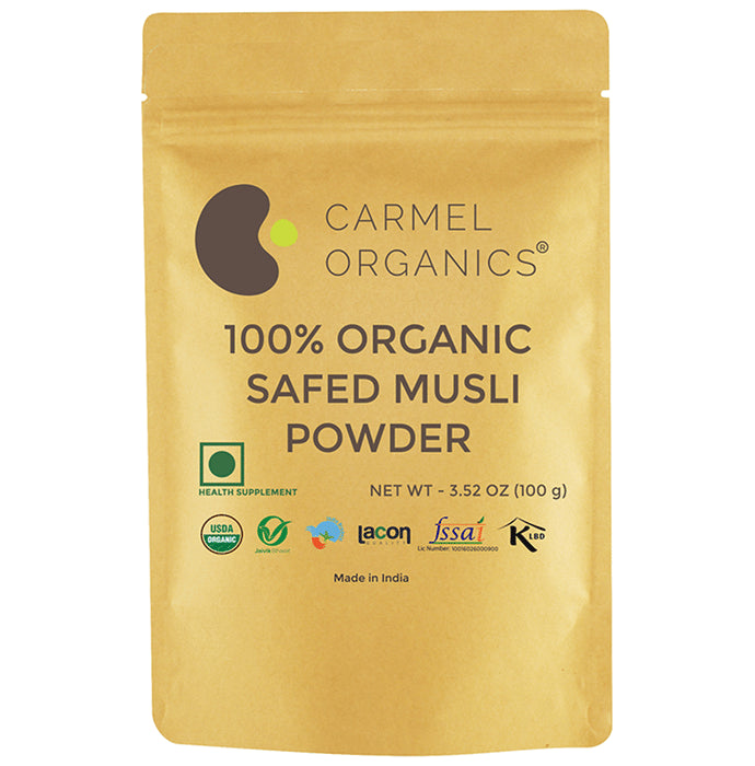 Carmel Organics 100% Organic Safed Musli Powder - Nibasu
