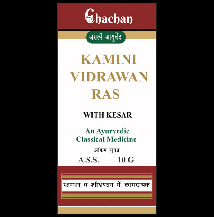Chachan Kamini Vidrawan Ras Tablet with Kesar - Nibasu