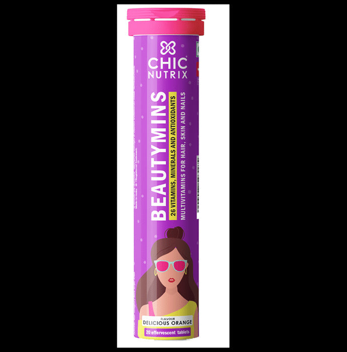 Chicnutrix Beautymins Effervescent Tablet Delicious Orange - Nibasu