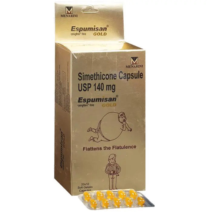 Espumisan Gold Simethicone Capsule for Flatulence - Nibasu
