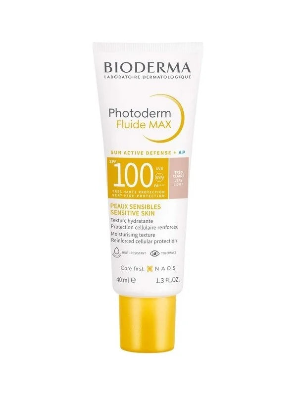 Bioderma Photoderm Fluide SPF 100+ Claire Light Sunscreen Cream 40ml | 1.3 Fl Oz - Nibasu