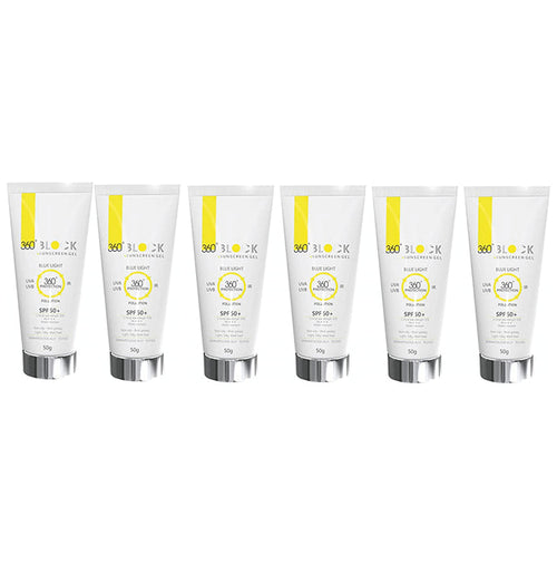 360° Block Sunscreen Gel (50gm Each) SPF 50+ - Nibasu