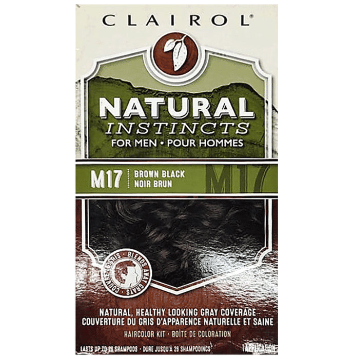 Clairol Natural Insticts Haircolor M17 Brown Black Kit - Nibasu