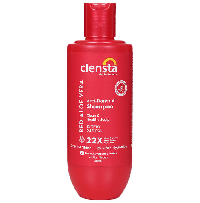 Clensta Red Aloe Vera Anti-Dandruff Shampoo - Nibasu