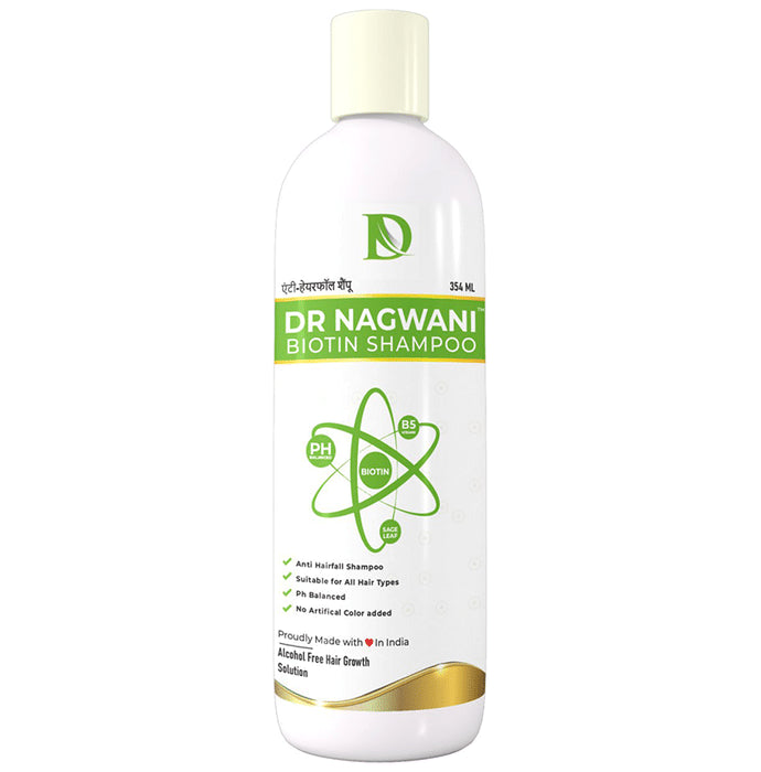 Dr Nagwani Sage Leaves Extract Biotin Anti Hair Fall | Anti Dandruff Shampoo - Nibasu