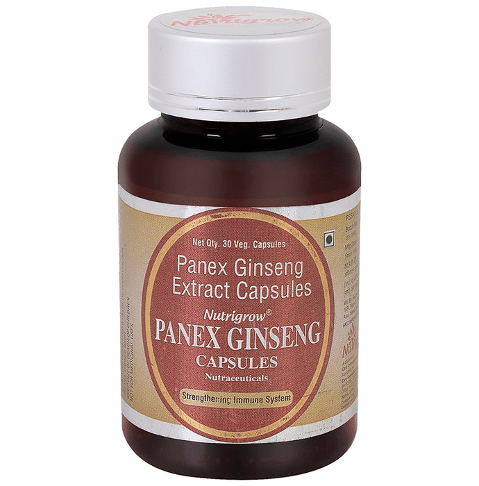 Nutrigrow Panex Ginseng Extract Veg Capsule - Nibasu