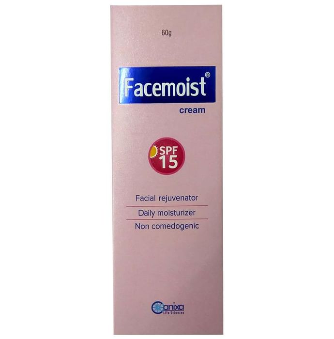 Facemoist Cream SPF 15 | Facial Rejuvenator & Daily Moisturiser | Non-Comedogenic - Nibasu