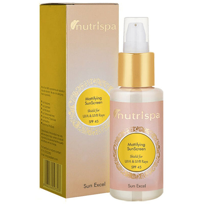 Nutrispa Sun Excel Lotion Mattifying Sunscreen SPF 45 - Nibasu
