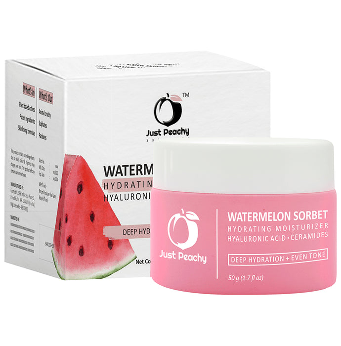 Just Peachy Watermelon Sorbet Hydrating Moisturiser - Nibasu