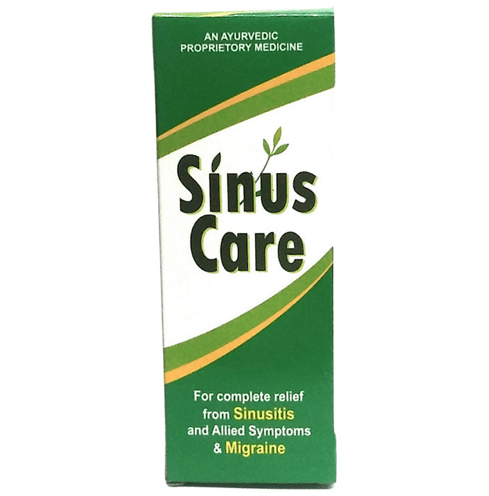 Sinus Care for Complete Relief from Sinusitis and Allied Symptoms and Migraine Oil - Nibasu