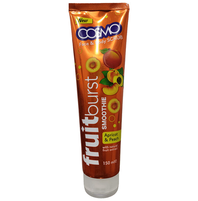 Cosmo Fruit Burst Smoothie Face & Body Scrub Apricot & Peach - Nibasu