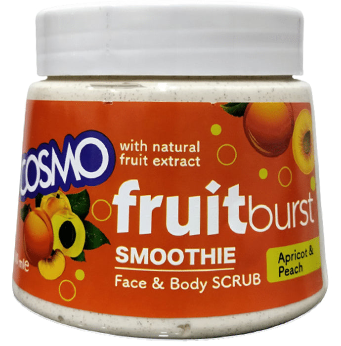 Cosmo Fruit Burst Smoothie Face & Body Scrub Apricot & Peach - Nibasu