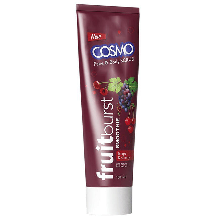 Cosmo Fruit Burst Smoothie Face & Body Scrub Grape & Cherry - Nibasu