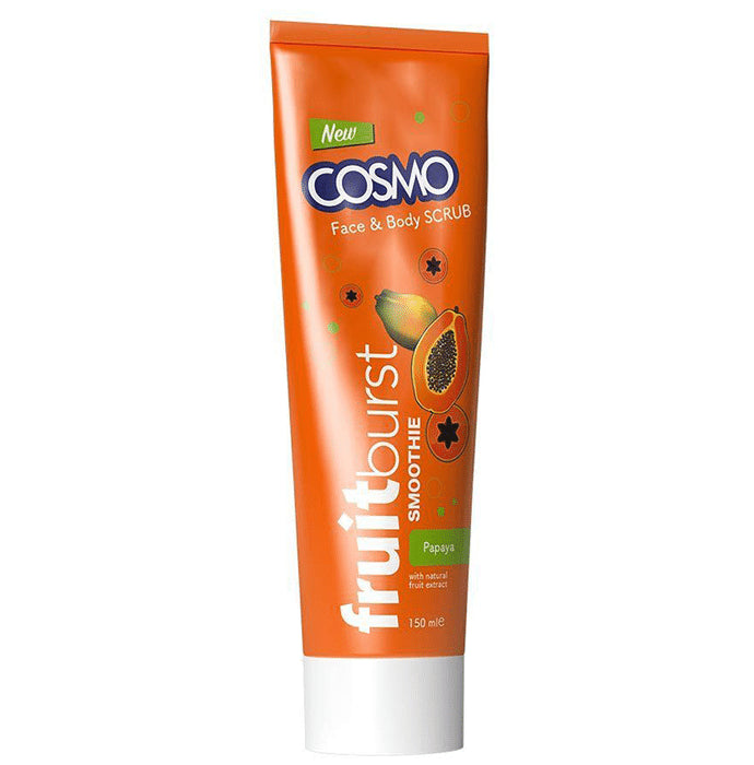 Cosmo Fruit Burst Smoothie Face & Body Scrub Papaya - Nibasu