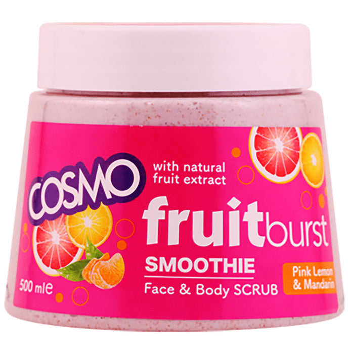 Cosmo Fruit Burst Smoothie Face & Body Scrub Pink Lemon& Mandarin - Nibasu