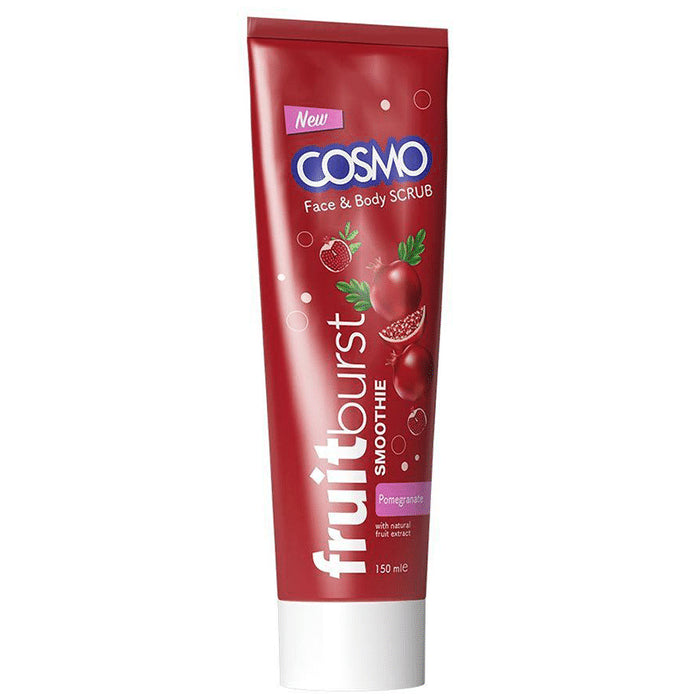 Cosmo Fruit Burst Smoothie Face & Body Scrub Pomegranate - Nibasu