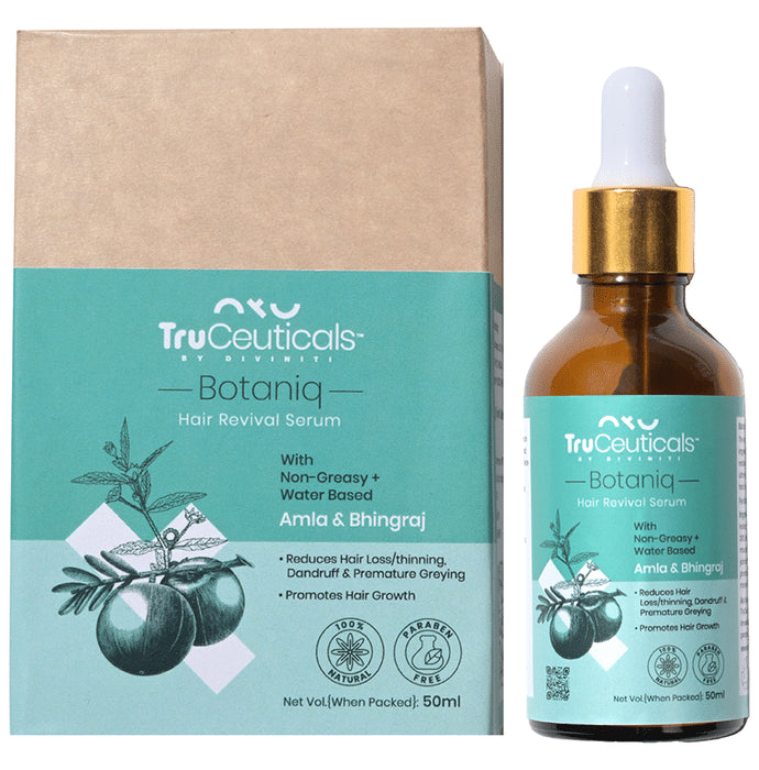 Truceuticals Botaniq Amla & Bhingraj Hair Revival Serum - Nibasu