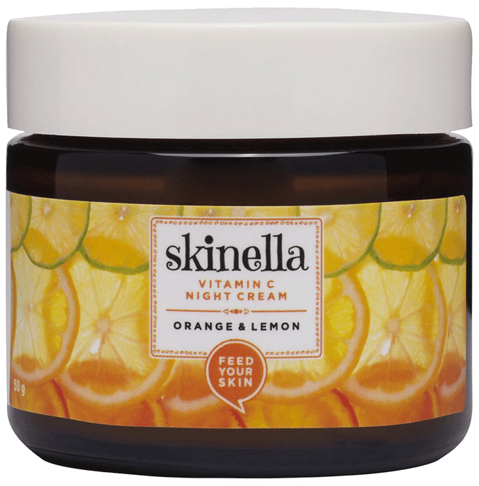 Skinella Vitamin C Night Cream Orange & Lemon - Nibasu