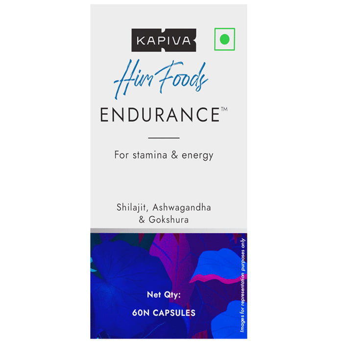 Kapiva Himfoods Endurance Capsule with Shilajit, Ashwagandha & Gokshura | For Stamina & Energy - Nibasu