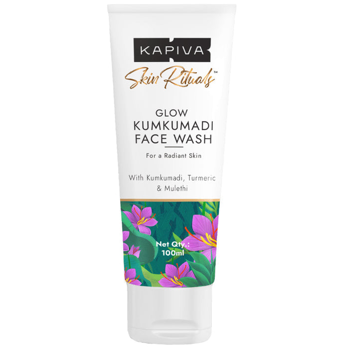 Kapiva Reduce Pigmentation & Dark Spots Skin Rituals Glow Kumkumadi Face Wash - Nibasu