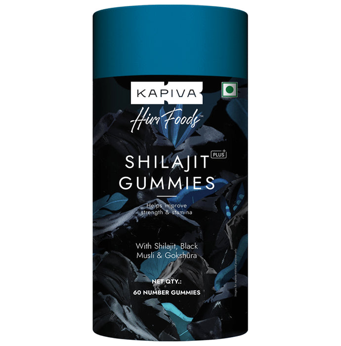 Kapiva Shilajit Plus Gummies| Improves Strength, Stamina and Immunity | 60 Gummies - Nibasu