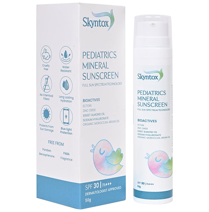 Skyntox Pediatrics Mineral Sunscreen Cream SPF 30 PA+++ - Nibasu