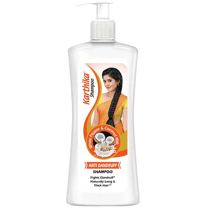 Karthika Anti-Dandruff Shampoo White Pepper and Coconut Milk - Nibasu