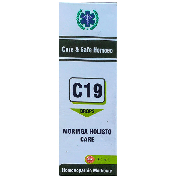 Cure & Safe Homoeo C19 Moringa Holisto Care Oral Drops - Nibasu