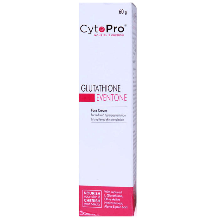 Cytopro Glutathione Eventone Face Cream - Nibasu