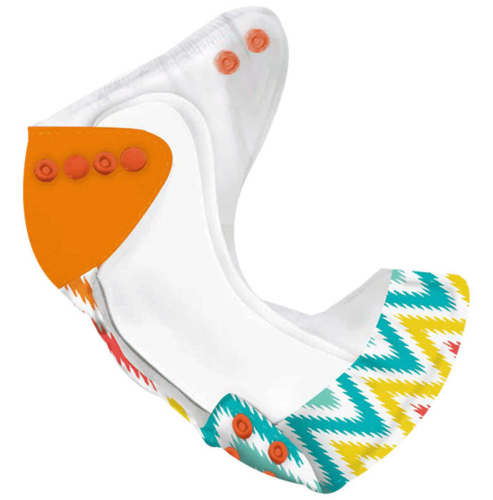 Snugkins New Age Cloth Diapers for Babies 0-2 Years1 Cloth Diaper, 1 Wet Free Organic Cotton Prefold & 1 Booster Pad - Nibasu