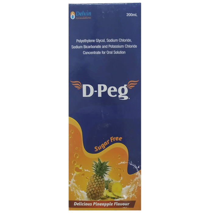 D-Peg Oral Solution Delicious Pineapple Sugar Free - Nibasu
