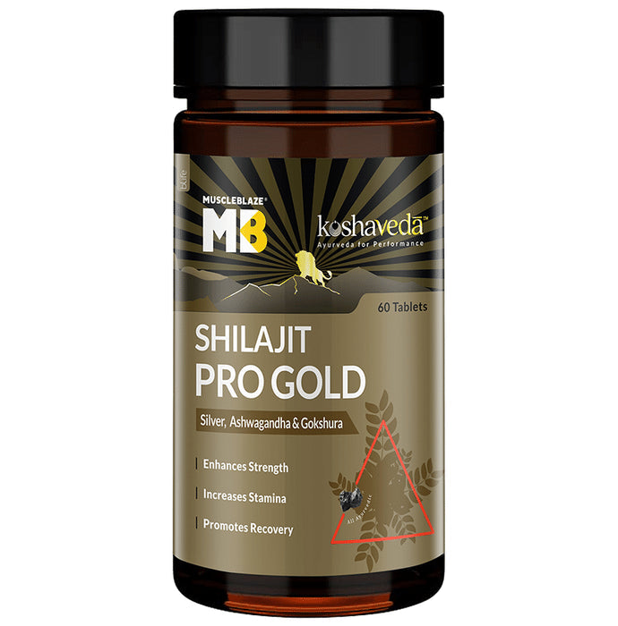 Muscle Blaze Koshaveda Shilajit Pro Gold Tablet - Nibasu