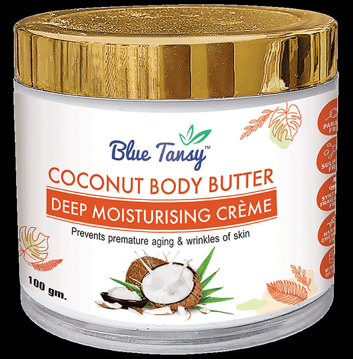 Blue Tansy Coconut Body Butter Deep Moisturising Cream - Nibasu